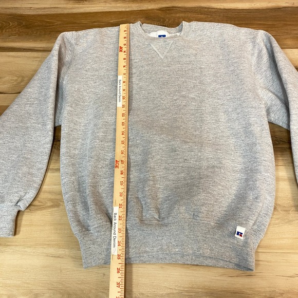 Vintage Russell Athletic Sweatshirt Mens Medium Heather Gray Crewneck 90s USA - Picture 5 of 9